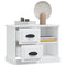 vidaXL Bedside Cabinet White 60x35.5x45 cm
