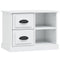 vidaXL Bedside Cabinet High Gloss White 60x35.5x45 cm