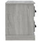 vidaXL Bedside Cabinet Grey Sonoma 60x35.5x45 cm