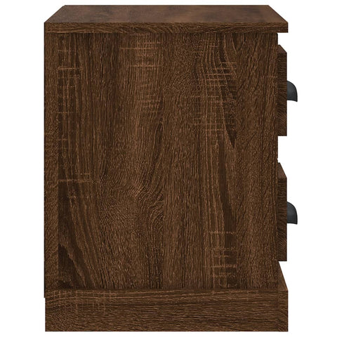 vidaXL Bedside Cabinet Brown Oak 60x35.5x45 cm