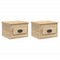 vidaXL Wall-mounted Bedside Cabinets 2 pcs Sonoma Oak 41.5x36x28cm