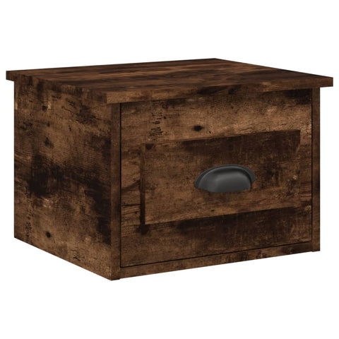 vidaXL Wall-mounted Bedside Cabinets 2 pcs Smoked Oak 41.5x36x28cm