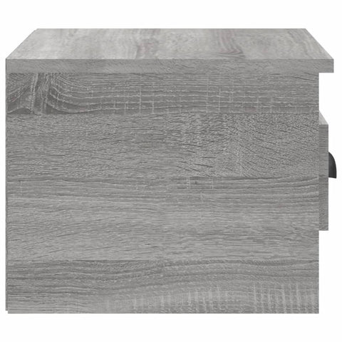 vidaXL Wall-mounted Bedside Cabinet Grey Sonoma 41.5x36x28cm