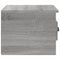 vidaXL Wall-mounted Bedside Cabinet Grey Sonoma 41.5x36x28cm