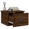 vidaXL Wall-mounted Bedside Cabinet Brown Oak 41.5x36x28cm