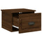 vidaXL Wall-mounted Bedside Cabinet Brown Oak 41.5x36x28cm
