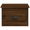 vidaXL Wall-mounted Bedside Cabinet Brown Oak 41.5x36x28cm