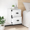 vidaXL Wall-mounted Bedside Cabinets 2 pcs White 41.5x36x53cm