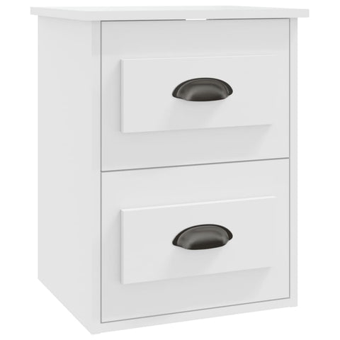 vidaXL Wall-mounted Bedside Cabinets 2 pcs White 41.5x36x53cm