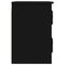 vidaXL Wall-mounted Bedside Cabinet Black 41.5x36x53cm