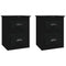 vidaXL Wall-mounted Bedside Cabinets 2 pcs Black 41.5x36x53cm