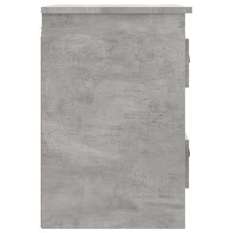 vidaXL Wall-mounted Bedside Cabinet Concrete Grey 41.5x36x53cm