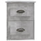 vidaXL Wall-mounted Bedside Cabinets 2 pcs Concrete Grey 41.5x36x53cm