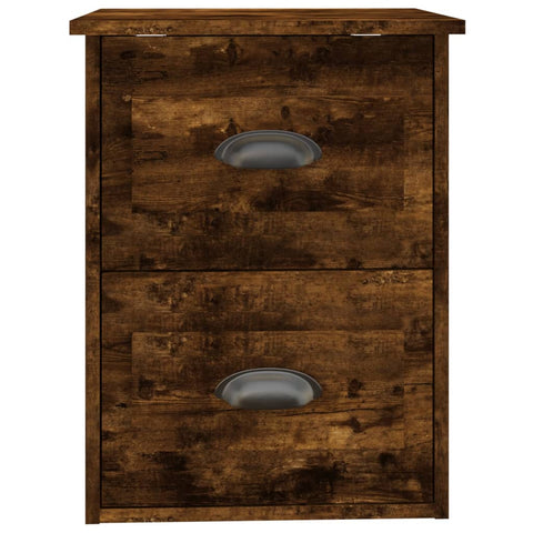 vidaXL Wall-mounted Bedside Cabinets 2 pcs Smoked Oak 41.5x36x53cm
