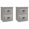 vidaXL Wall-mounted Bedside Cabinets 2 pcs Grey Sonoma 41.5x36x53cm