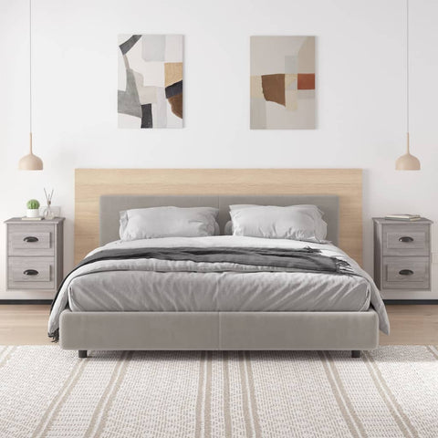 vidaXL Wall-mounted Bedside Cabinets 2 pcs Grey Sonoma 41.5x36x53cm