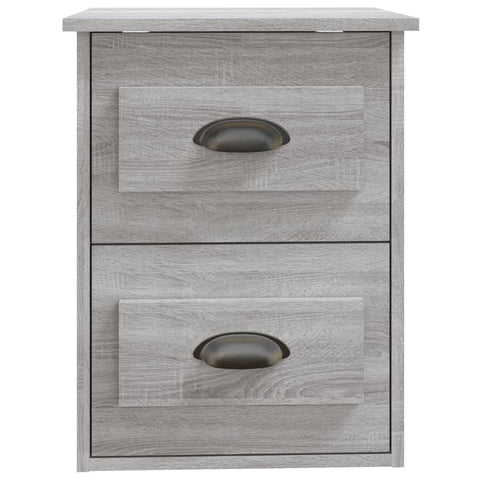 vidaXL Wall-mounted Bedside Cabinets 2 pcs Grey Sonoma 41.5x36x53cm