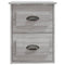 vidaXL Wall-mounted Bedside Cabinets 2 pcs Grey Sonoma 41.5x36x53cm