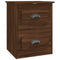 vidaXL Wall-mounted Bedside Cabinet Brown Oak 41.5x36x53cm