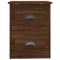 vidaXL Wall-mounted Bedside Cabinet Brown Oak 41.5x36x53cm