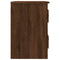 vidaXL Wall-mounted Bedside Cabinet Brown Oak 41.5x36x53cm
