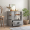 vidaXL Side Table Concrete Grey 50x50x60 cm Engineered Wood