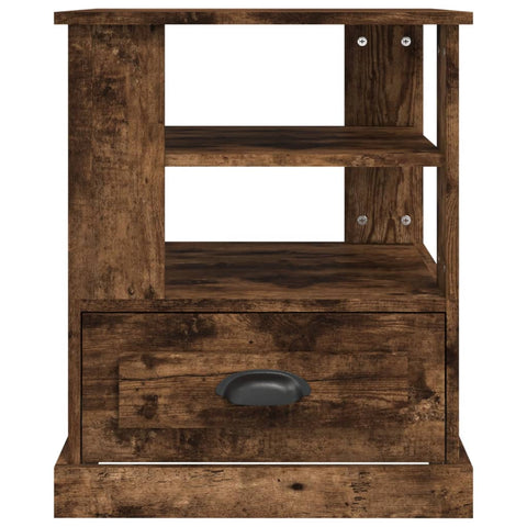 vidaXL Side Table Smoked Oak 50x50x60 cm Engineered Wood