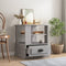 vidaXL Side Table Grey Sonoma 50x50x60 cm Engineered Wood