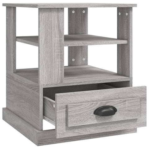 vidaXL Side Table Grey Sonoma 50x50x60 cm Engineered Wood