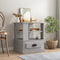 vidaXL Side Table Grey Sonoma 50x50x60 cm Engineered Wood