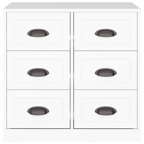 vidaXL Sideboard White 70x35.5x67.5 cm Engineered Wood