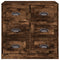 vidaXL Sideboard Smoked Oak 70x35.5x67.5 cm Engineered Wood