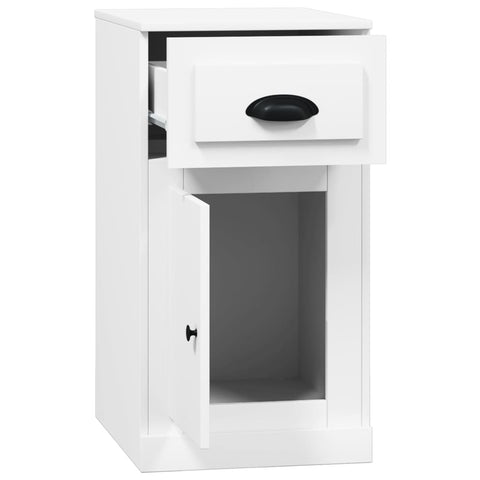 vidaXL Side Cabinet with Drawer White 40x50x75 cm Engineered Wood