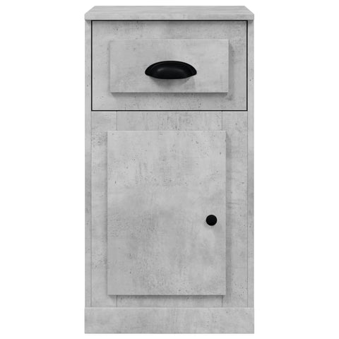 vidaXL Side Cabinet with Drawer Concrete Grey 40x50x75 cm Engineered Wood