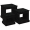 vidaXL Coffee Tables 3 pcs Black Engineered Wood