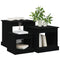 vidaXL Coffee Tables 3 pcs Black Engineered Wood