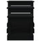vidaXL Coffee Tables 3 pcs Black Engineered Wood