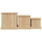 vidaXL Coffee Tables 3 pcs Sonoma Oak Engineered Wood