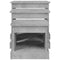 vidaXL Coffee Tables 3 pcs Concrete Grey Engineered Wood