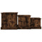 vidaXL Coffee Tables 3 pcs Smoked Oak Engineered Wood