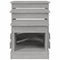 vidaXL Coffee Tables 3 pcs Grey Sonoma Engineered Wood