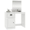 vidaXL Dressing Table with Mirror White 90x50x132.5 cm Engineered Wood