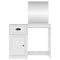 vidaXL Dressing Table with Mirror White 90x50x132.5 cm Engineered Wood