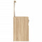 vidaXL Dressing Table with Mirror Sonoma Oak 90x50x132.5 cm Engineered Wood