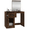 vidaXL Dressing Table with Mirror Smoked Oak 90x50x132.5 cm Engineered Wood