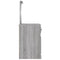 vidaXL Dressing Table with Mirror Grey Sonona 90x50x132.5 cm Engineered Wood