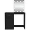 vidaXL Dressing Table with LED Black 90x50x132.5 cm Engineered Wood