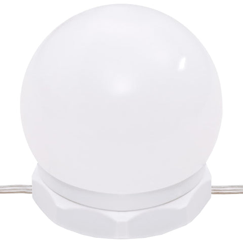 vidaXL Dressing Table with LED Brown Oak 90x50x132.5 cm Engineered Wood