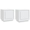 vidaXL Bedside Cabinets 2 pcs White 44x35x45 cm Engineered Wood