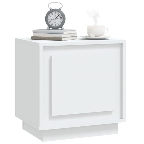 vidaXL Bedside Cabinets 2 pcs White 44x35x45 cm Engineered Wood